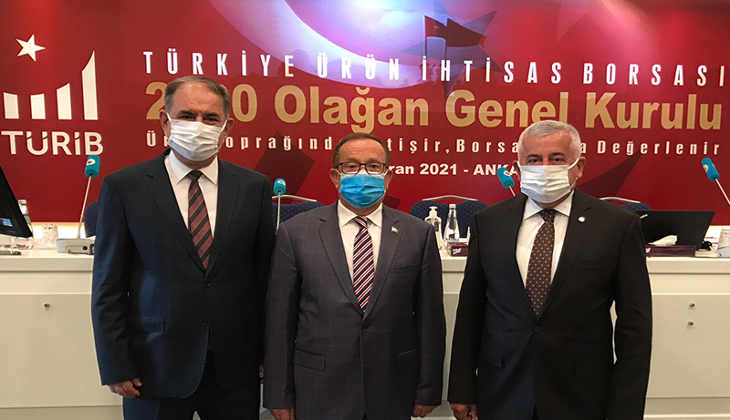 02.06.2021 Aydın Ticaret Borsası, Türkiye Ürün İhtisas Borsası A.Ş. (TÜRİB) Olağan Genel Kurulu Toplantısı’na Katıldı