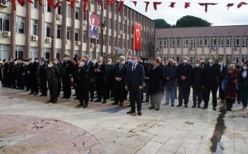 03.02.2022 A. Bahri Erdel, Speaker of Aydın Commodity Exchange,  Participated The Ceremony on the 91st Anniversary of Gazi Mustafa Kemal Atatürk's Arrival In Aydın 