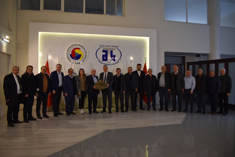 17.03.2022 Davut Er, Board Chairman of Aegean Olive and Olive Oil Exporters' Association, Visited To Aydın Commodity Exchange 