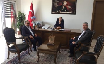29.04.2022  Cengiz Ulgen, Vice Chairman of Aydın Commodity Exchange and Councillor Adem Türkmen Paid a Visit To The Köşk District-Governorship 