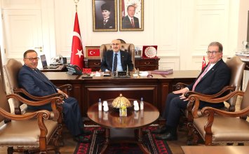 22.04.2022 Aydın Commodity Exchange and Söke Commodity Exchange Paid a Beneficial Visit to  Yavuz Selim Kosger, İzmir Governor 
