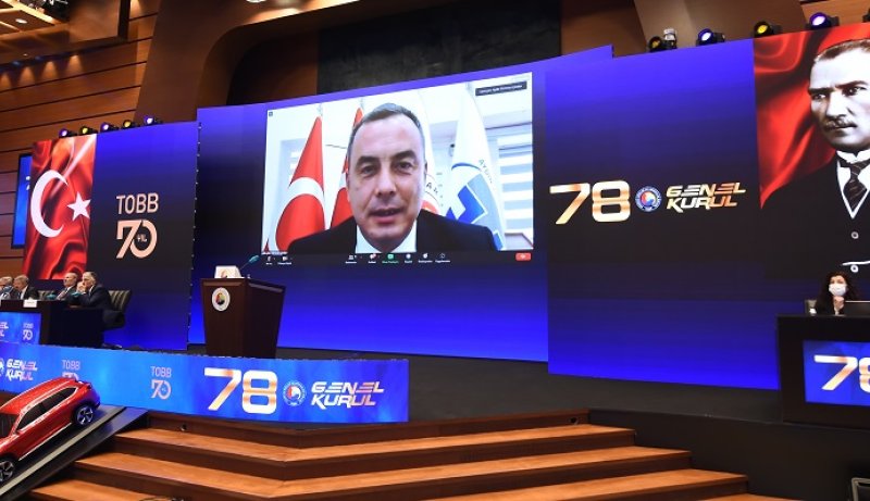 13.05.2022  Fevzi Çondur, Chairman of Aydın Commodity Exchange, Spoke at the 78th Plenary Session Representing The Aegean Region 