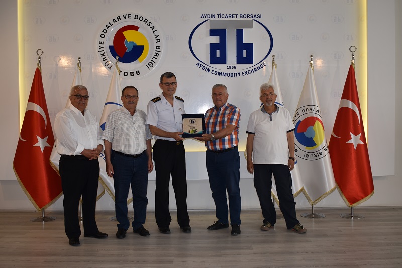 08.06.2022 Aydın Provincial Gendarmerie Command Colonel Macit Engin Visited to Aydın Commodity Exchange