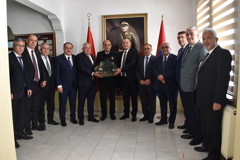 09.11.2022 Aydın Commodity Exchange Visited Aydın Provincial Gendarmerie Commander Colonel Ali Naci Aldemir 