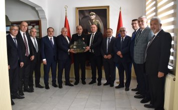 09.11.2022 Aydın Commodity Exchange Visited Aydın Provincial Gendarmerie Commander Colonel Ali Naci Aldemir 