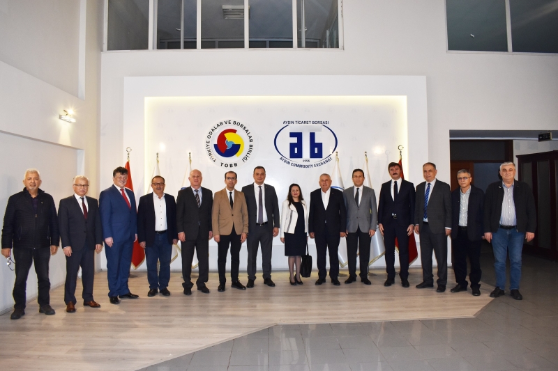 23.11.2022 Aydın Provincial Directors Keep On With Well Wishing Visit To Chairman of Aydın Commodity Exchange Fevzi Çondur and His Management