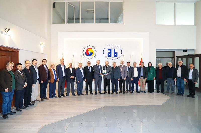 19.12.2022 AK Party Aydın Member of Parliament Mustafa Savas Visited to Aydın Commodity Exchange Management  