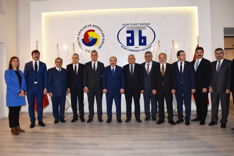 23.12.2022 Aydın Commodity Exchange Welcomed The Minister of Industry and Technology Mustafa Varank