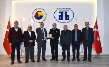 20.12.2022 Aydın Provincial Gendarmerie Commander J.Kd. Alb. Ali Naci Aldemir paid a Revisitation to Aydın Commodity Exchange