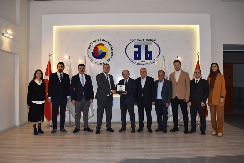 12.12.2022 Edremit Ticaret Odası Yönetimi, Aydın Ticaret Borsası’nı Ziyaret Etti