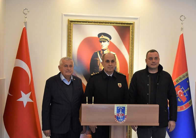 31.01.2023 Aydın Ticaret Borsası’ndan, Aydın  İl Jandarma Komutanı J.Kd.Alb. Ali Naci Aldemir’e Ziyaret 