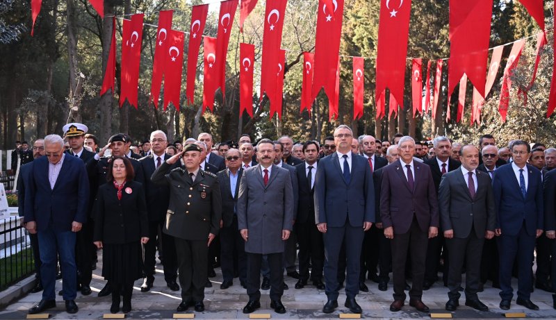 18.03.2023 Aydın Commodity Exchange Assembly Chairman A. Bahri Erdel, 18 March Martyrs' Day and 108th anniversary of Canakkale Victory Attended the Ceremony Held on the Occasion of the Anniversary
