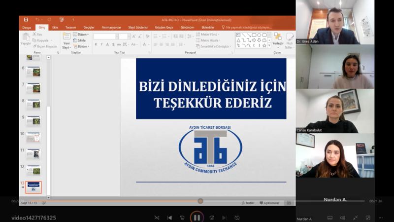 30.01.2024 Aydın Ticaret Borsası, Metro Türkiye ile Coğrafi İşaretli Ürünler Konulu Toplantı Gerçekleştirdi 