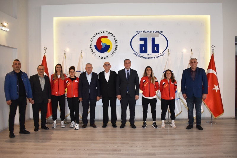 28.02.2024 7 Eylül Youth Sports Club Women's Football Team Club Visited to Aydın Commodity Exchange 