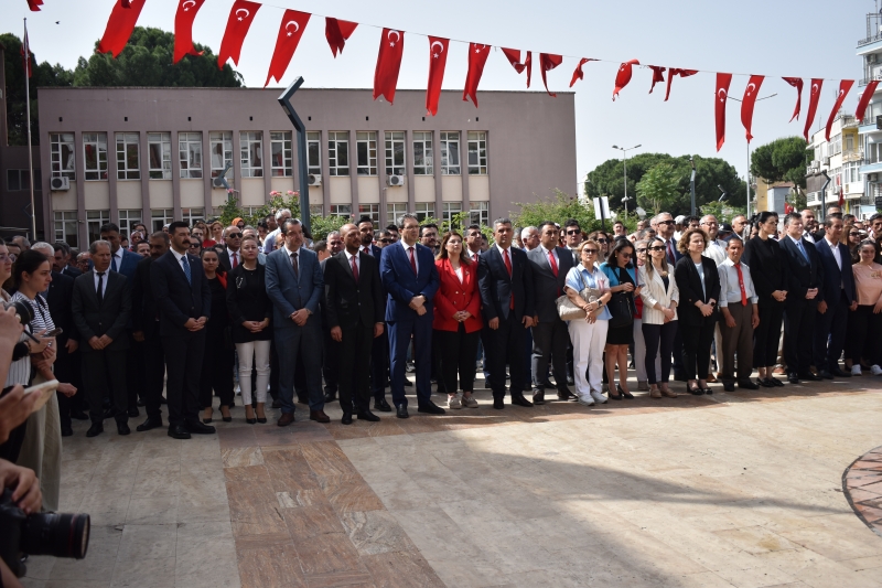 19.05.2024 Aydın Commodity Exchange Assembly President A. Bahri Erdel Participated in the 19 May Commemoration of Atatürk, Youth and Sports Day Ceremony