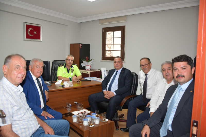 10.09.2024 Congratulations Visit from Aydın Commodity Exchange Board to Aydın Provincial Police Department Provincial Police Deputy Chief Yavuz Ali Turan Responsible for Urban Traffic