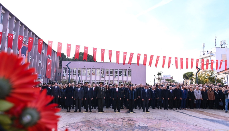 10.11.2024 Aydın Commodity Exchange Assembly Chairman Ahmet Bahri Erdel Attended the Atatürk Commemoration Ceremony