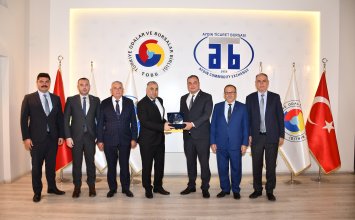 30.10.2024 Aydın Adnan Menderes University Rector Prof. Dr. Bülent Kent and Vice Rector Prof. Dr. Cemal İyem paid a courtesy visit to the Aydın Commodity Exchange.