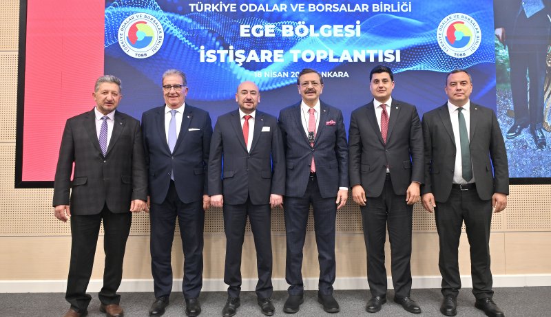 18.04.2025 Aydın Ticaret Borsası Yönetim Kurulu Başkanı Fevzi Çondur, Ege Bölgesi Oda-Borsa İstişare Toplantısı’na Katıldı