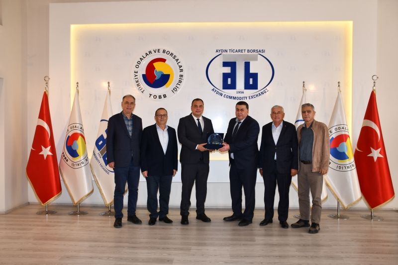 16.04.2025 Aydın Çevre Şehircilik ve İklim Değişikliği İl Müdürü Halit Ergin'den Aydın Ticaret Borsası'na İade-i Ziyaret