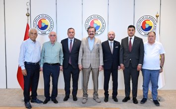 17.07.2025 Visit to TOBB President by Aydın’s Chamber and Exchange Leaders