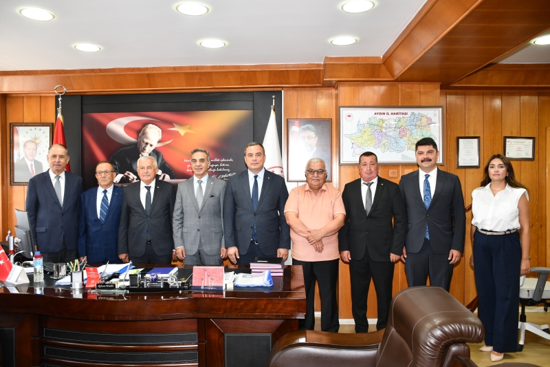 06.08.2025 Aydın Ticaret Borsası’ndan Aydın İl Tarım ve Orman Müdürü Ayhan Temiz’e Hayırlı Olsun Ziyareti