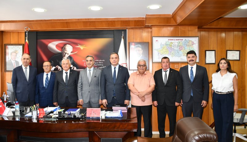 06.08.2025 Aydın Ticaret Borsası’ndan Aydın İl Tarım ve Orman Müdürü Ayhan Temiz’e Hayırlı Olsun Ziyareti