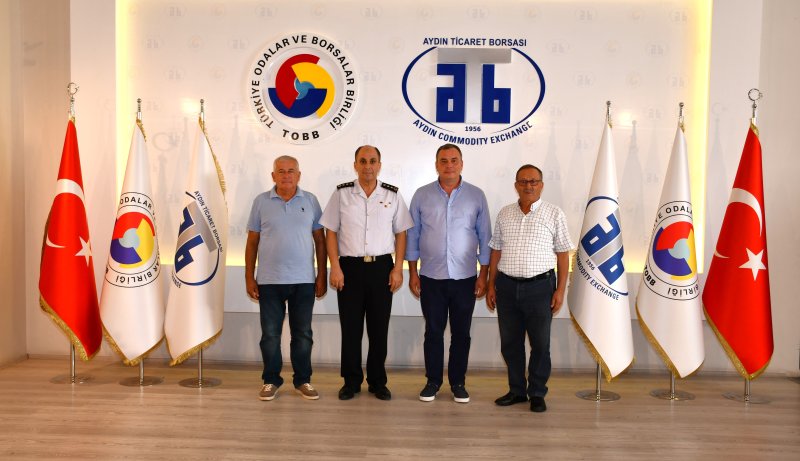 05.08.2025 Aydın İl Jandarma Komutanı J.Albay Ali Naci Aldemir’den Aydın Ticaret Borsası’na Veda Ziyareti