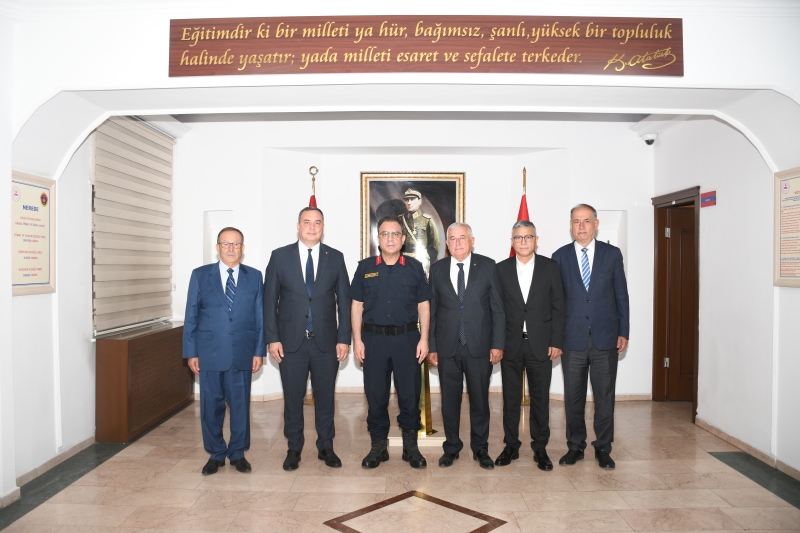 10.09.2025 Aydın Ticaret Borsası’ndan Aydın İl Jandarma Komutanlığı'na atanan Tuğgeneral Necip Çarıkcıoğlu'na Hayırlı Olsun Ziyareti