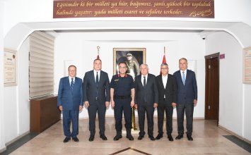10.09.2025 Aydın Ticaret Borsası’ndan Aydın İl Jandarma Komutanlığı'na atanan Tuğgeneral Necip Çarıkcıoğlu'na Hayırlı Olsun Ziyareti
