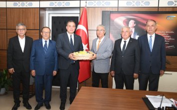 10.09.2025 Aydın Ticaret Borsası’ndan Aydın SGK İl Müdürlüğü’ne atanan Tayfun Akbulut’a Hayırlı Olsun Ziyareti