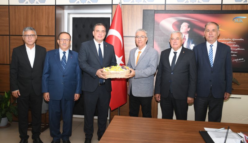 10.09.2025 Aydın Ticaret Borsası’ndan Aydın SGK İl Müdürlüğü’ne atanan Tayfun Akbulut’a Hayırlı Olsun Ziyareti