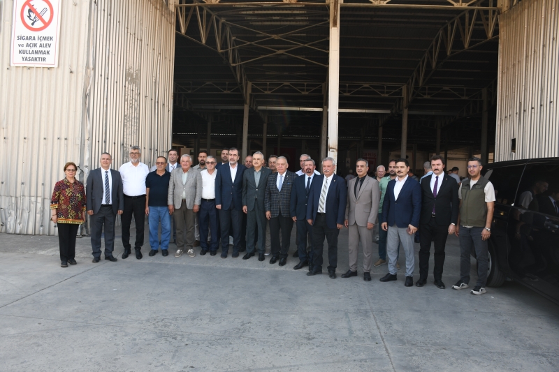 25.09.2025 Aydın Ticaret Borsası, S.S. 46 No’lu Aydın Pamuk ve Yağlı Tohumlar Tarım Satış Kooperatifi GES Projesi açılış törenine katıldı