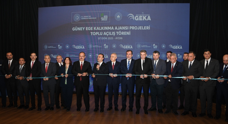 07.10.2025 Aydın Ticaret Borsası, Sanayi ve Teknoloji Bakanı Fatih Kacır’ın Teşrifleriyle Gerçekleştirilen GEKA Toplu Açılış Törenine Katıldı