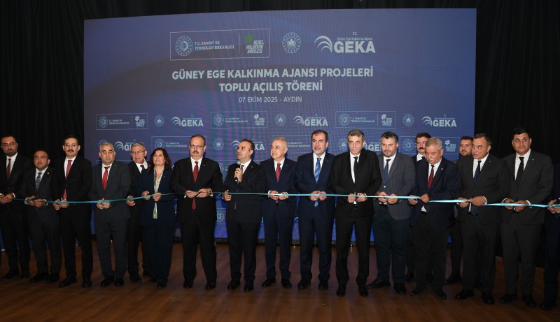 07.10.2025 Aydın Ticaret Borsası, Sanayi ve Teknoloji Bakanı Fatih Kacır’ın Teşrifleriyle Gerçekleştirilen GEKA Toplu Açılış Törenine Katıldı
