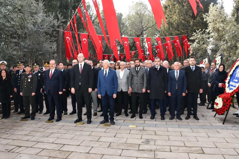 18.03.2026 Aydın Ticaret Borsası Meclis Başkanı A. Bahri Erdel, 18 Mart Şehitleri Anma Günü ve Çanakkale Zaferi Programı’na Katılım Sağladı