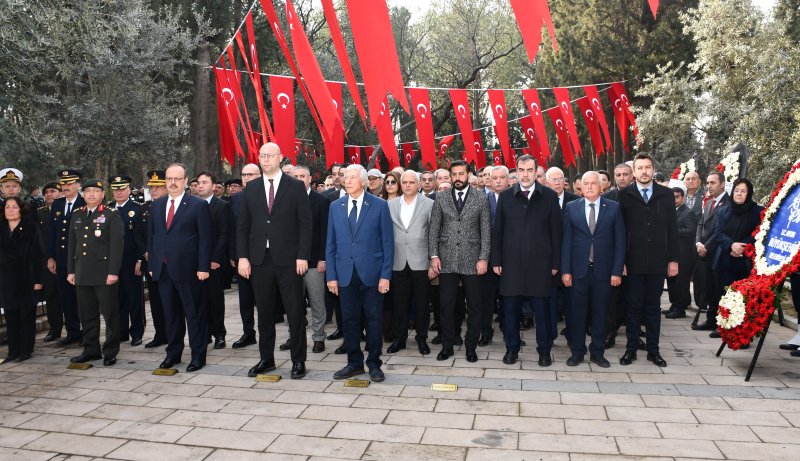 18.03.2026 Aydın Ticaret Borsası Meclis Başkanı A. Bahri Erdel, 18 Mart Şehitleri Anma Günü ve Çanakkale Zaferi Programı’na Katılım Sağladı