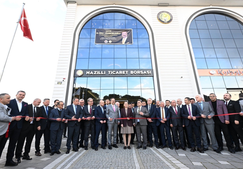 06.04.2026 Aydın Ticaret Borsası, Nazilli Ticaret Borsası Yeni Hizmet Binası Açılış Programına Katıldı