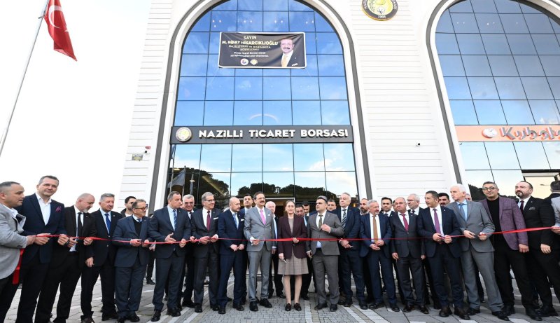 06.04.2026 Aydın Ticaret Borsası, Nazilli Ticaret Borsası Yeni Hizmet Binası Açılış Programına Katıldı
