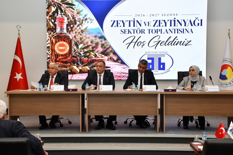 27.10.2026 Aydın Ticaret Borsası’nda Zeytin ve Zeytinyağı sektörünün sorunları ele alındı