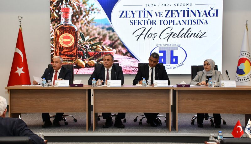 27.10.2026 Aydın Ticaret Borsası’nda Zeytin ve Zeytinyağı sektörünün sorunları ele alındı