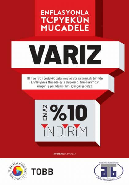 18.10.2018 AYDIN TİCARET BORSASINDAN ENFLASYONLA MÜCADELE PROGRAMINA DESTEK