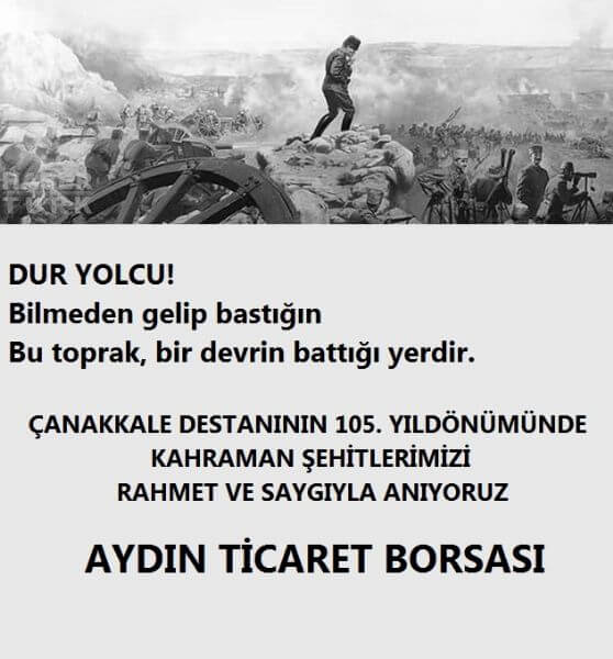 18.03.2020 ÇANAKKALE DESTANININ 105. YIL DÖNÜMÜNDE KAHRAMAN ŞEHİTLERİMİZİ RAHMET VE MİNNETLE ANIYORUZ