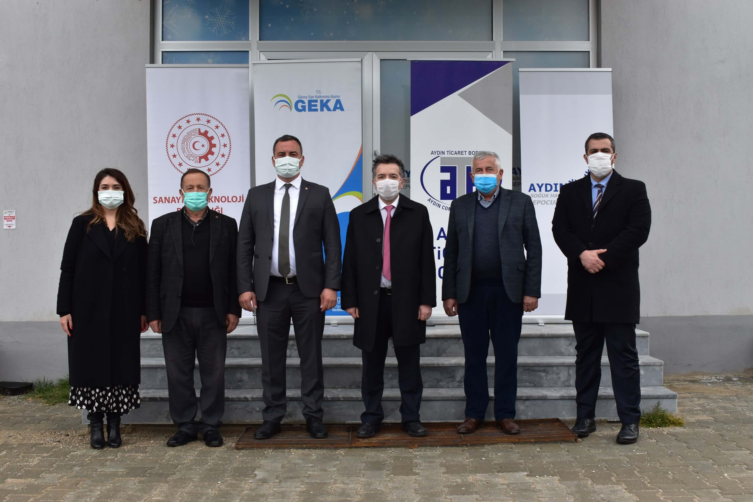 22.03.2021 Chairman of Aydın Commodity Exchange Fevzi Çondur and GEKA Secretary General Özgür Akdoğan also conducted investigations at Aydın Cold Storage Inc.