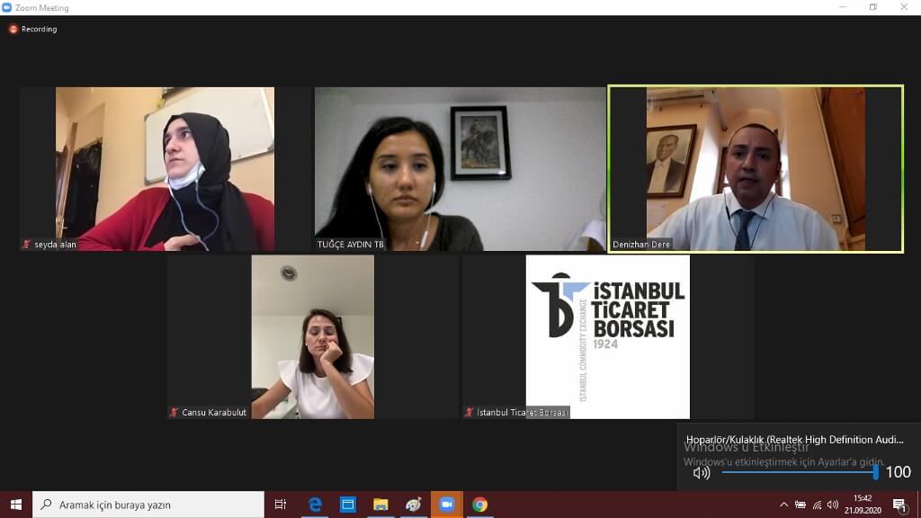 21.09.2020 Aydın Ticaret Borsası, İstanbul Ticaret Borsası ile  Kıyaslama Toplantısı Gerçekleştirdi
