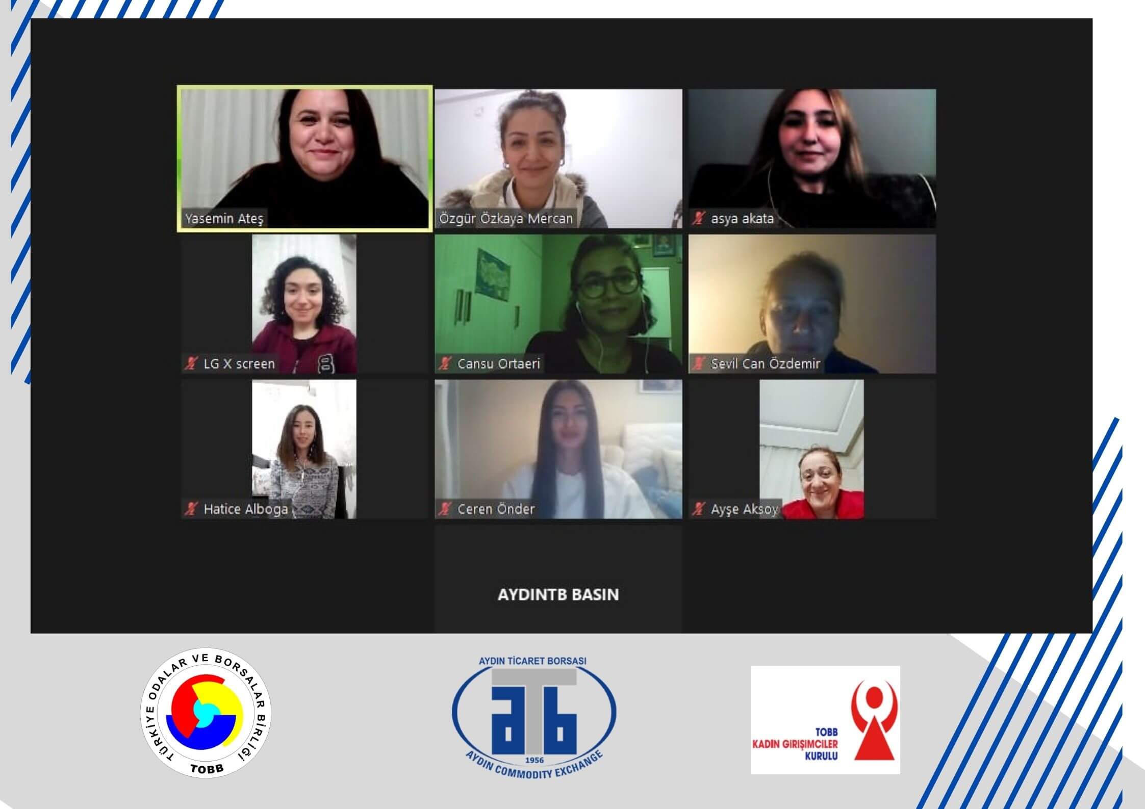 20.04.2021 TOBB Aydın Women Entrepreneurs Board Carried Out Online KGK Trainer Training Programme                                                             