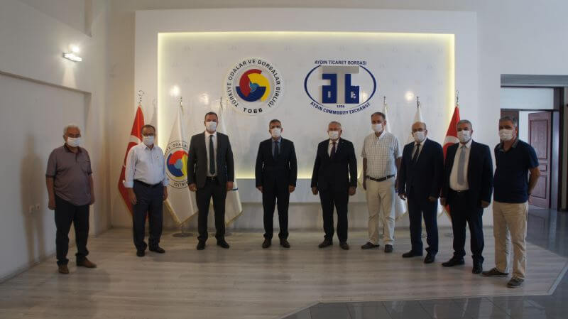 26.08.2020 Aydın Vergi Dairesi Başkanı Cemil Müsevitoğlu, Aydın Ticaret Borsası’na Veda Ziyaretinde Bulundu.