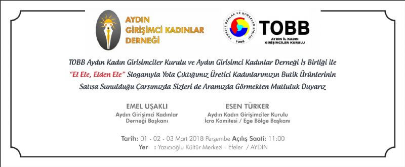 28.11.2018 EL ELE ELDEN ELE ÇARŞISI AÇILIYOR 