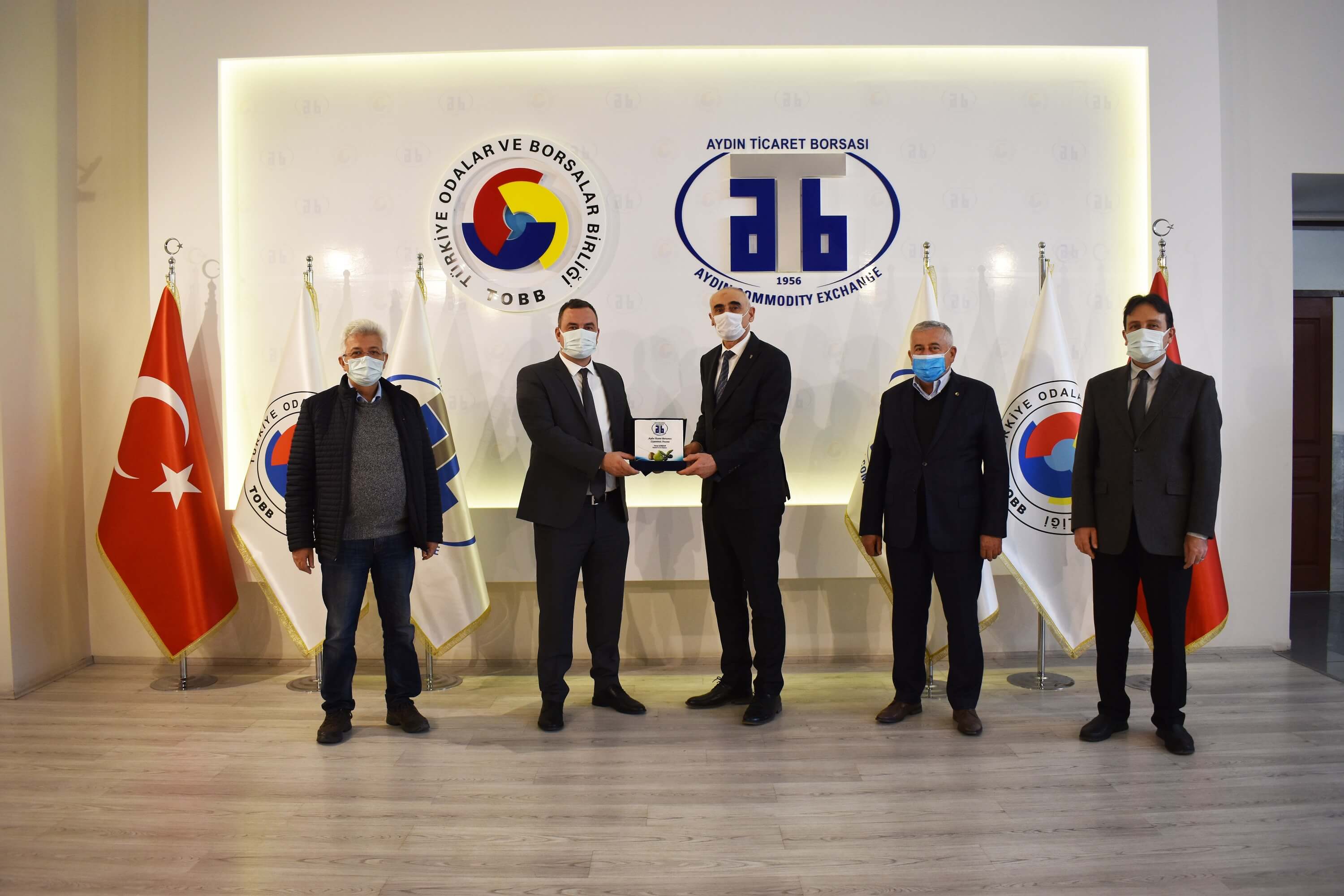 03.02.2021 Aydın Industrial and Technology Provincial Director Ahmet Bayramer Paid a Courtesy Visit to Aydın Commodity Exchange  