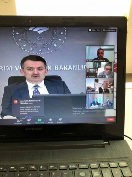 03.06.2020  365 Oda ve Borsa Başkanı Tarım ve Orman Bakanı Dr. Bekir Pakdemirli ve  TOBB Başkanı M. Rifat Hisarcıklıoğlu ile bir araya geldi.  